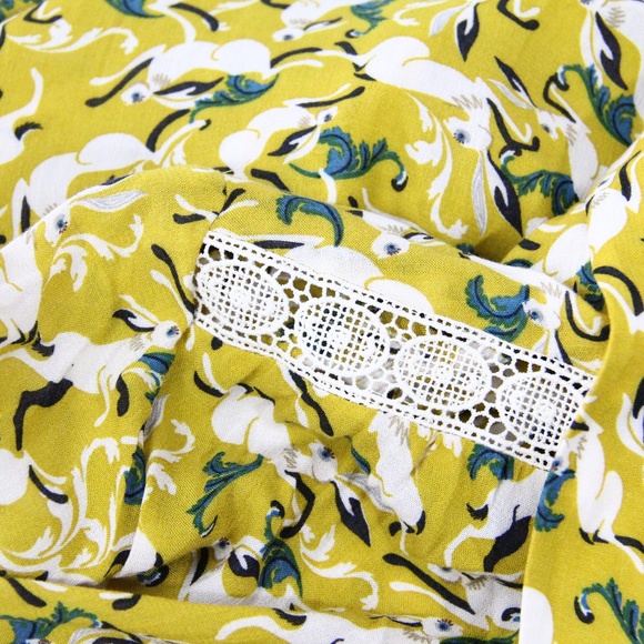 Anthropologie Top Maeve Janie Shirt NEW Rabbit Bunny Blouse - Picture 7 of 9